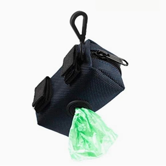 Dog Poop Bag Holder Leash Attachment Blue - Picture 4 of 5